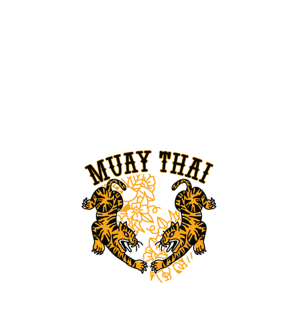 Tigri Muay Thai model nisipiu pe tricou