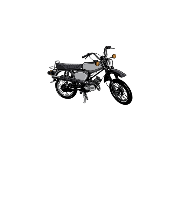 Motocicletă model alb pe tricou