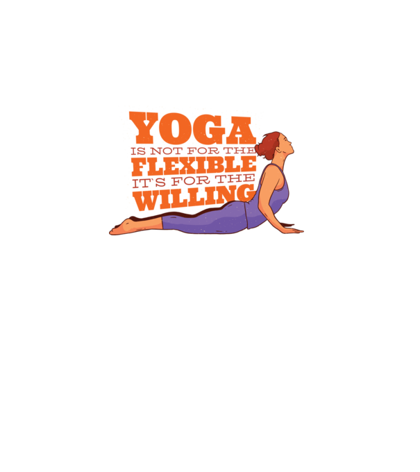 yoga perseverență model alb pe tricou