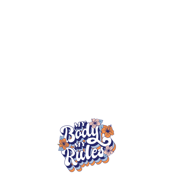 My Body My Rules model roz deschis pe tricou