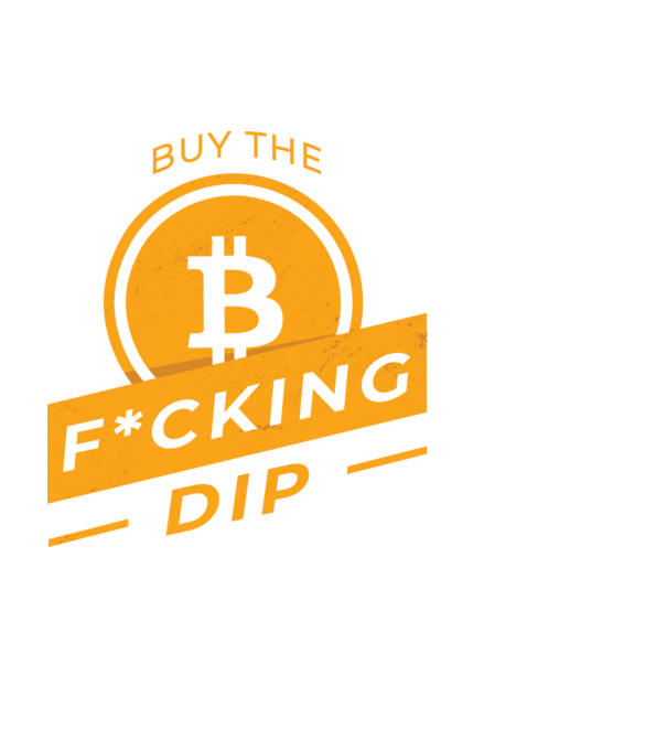 Bitcoin - Buy the fucking dip model negru pe tricou