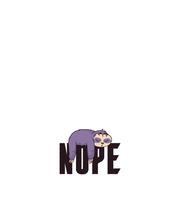 Leneș Nope model negru pe tricou