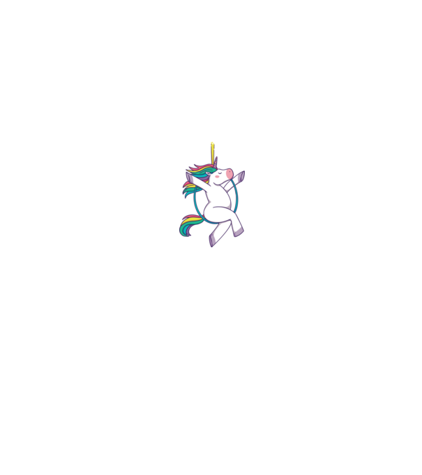 Unicorn pe cerc model alb/roșu pe tricou