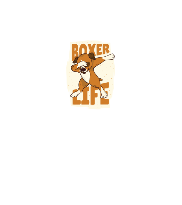 Boxer Life DAB model gri pe tricou