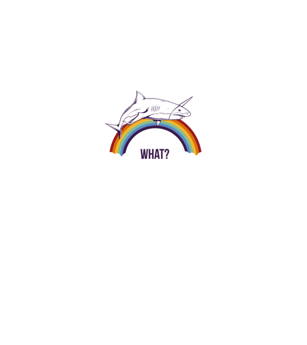 Rechin unicorn model gri pe tricou