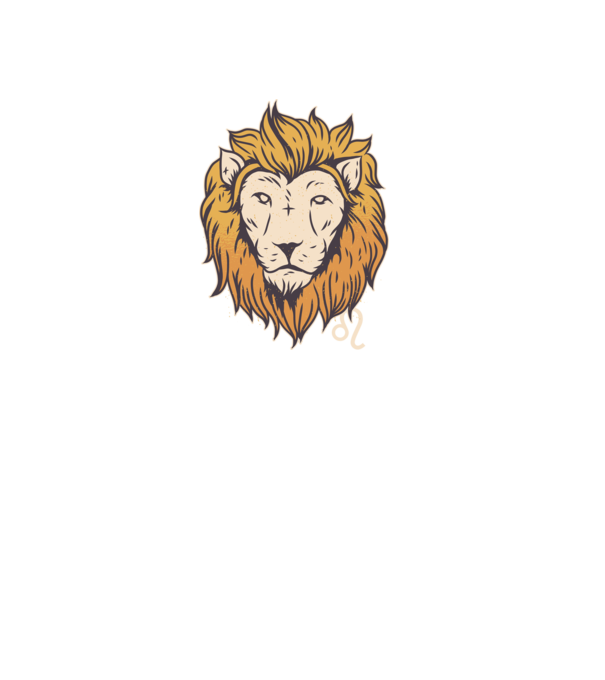Lion head Horoscope model turcoaz pe tricou