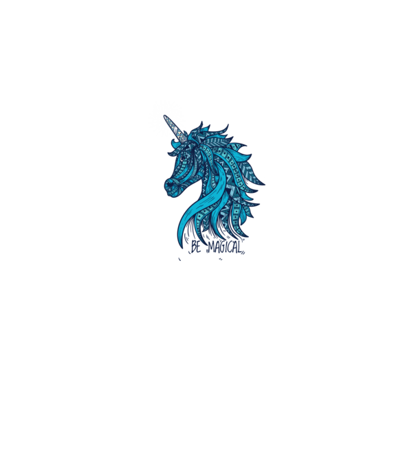 Unicorn magic model alb pe tricou