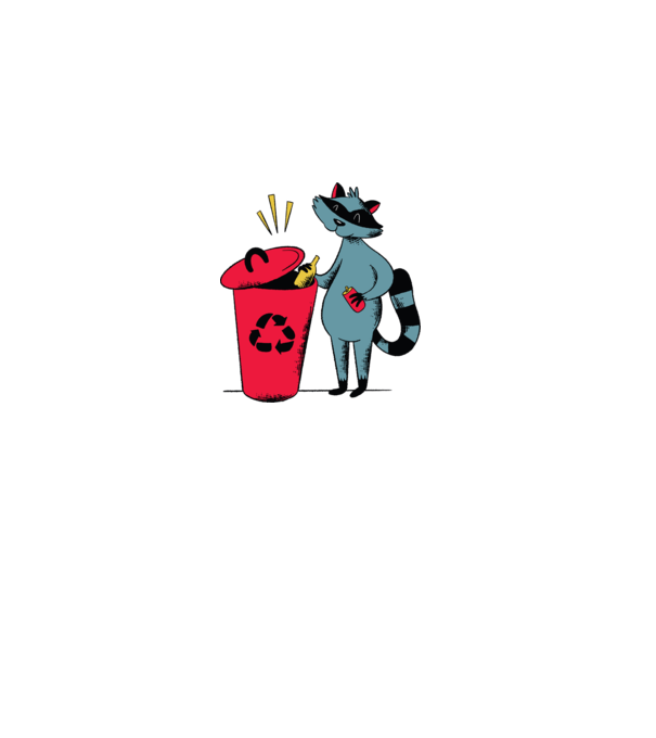 Reciclare Raton model gri pe tricou