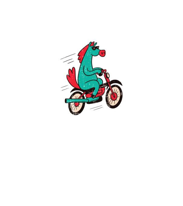 Cal cu bicicletă model gri închis pe tricou