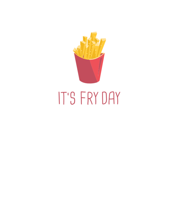 'It''s Fry Day' model negru pe tricou
