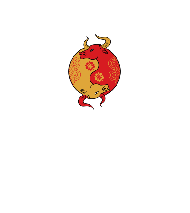 Bivol Yin Yang model gri pe tricou