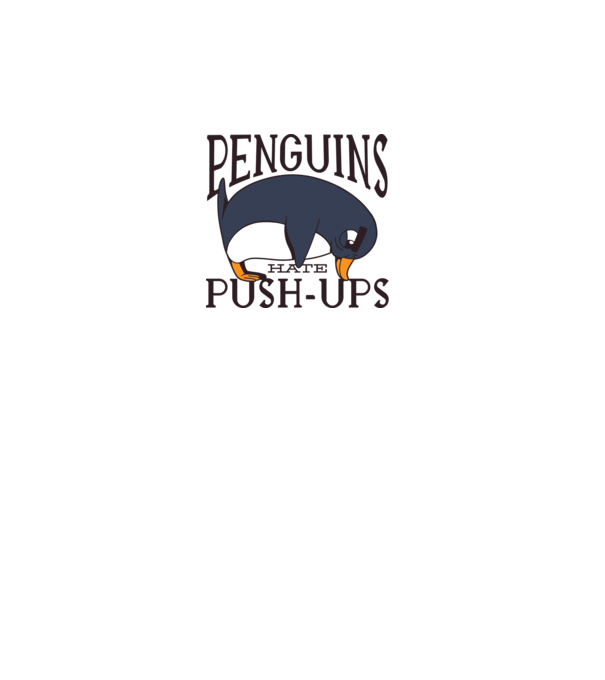 Pinguinii urăsc flotările model gri pe tricou