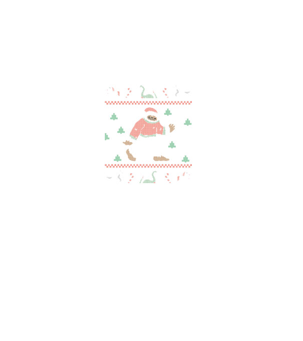 Ugly Sweater Yeti model negru pe tricou