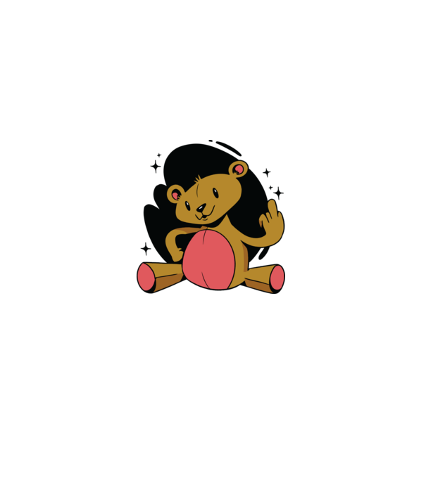 Ursuleț Teddy hain model gri pe tricou