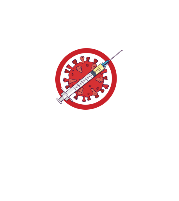 Vaccin virus (?) model alb pe tricou