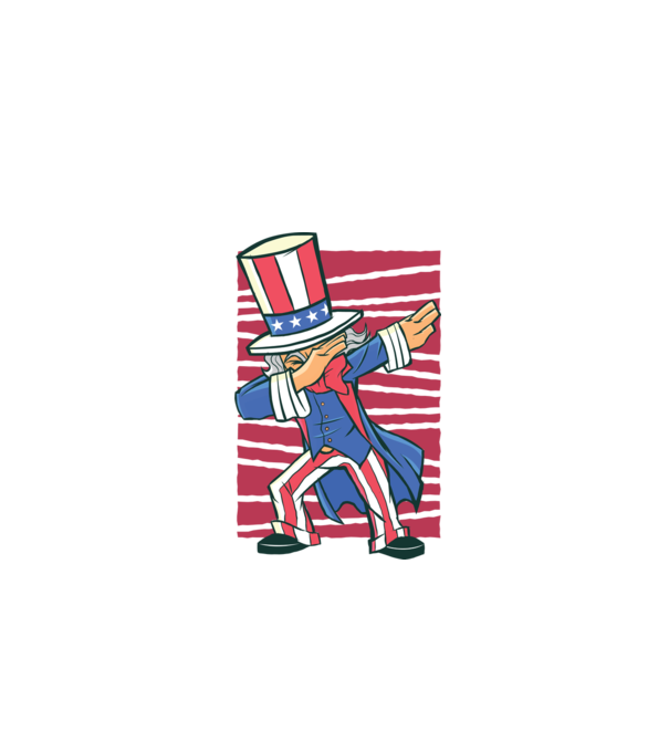 Uncle Sam DAB model alb pe tricou