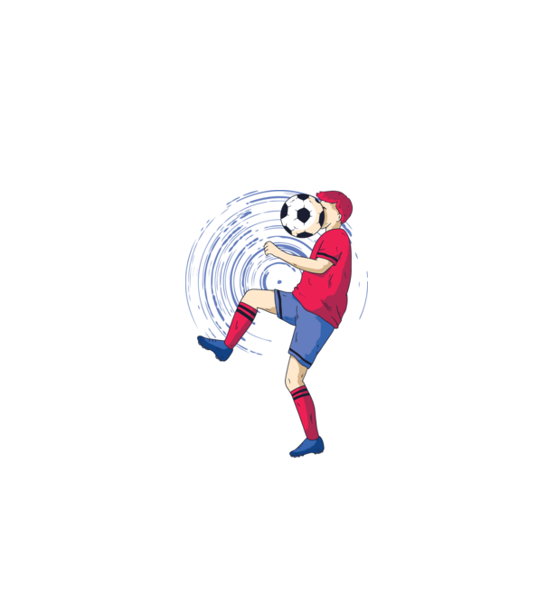 Fotbalist model turcoaz pe tricou