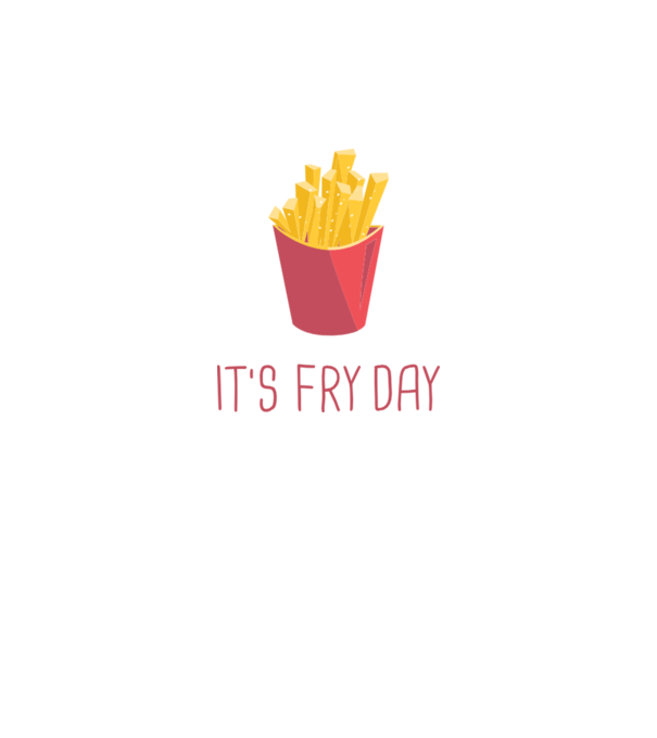 'It''s Fry Day' model negru pe tricou