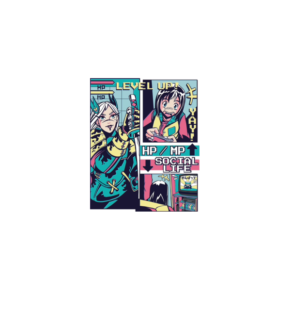 Anime Vaporwave benzi desenate model alb pe tricou