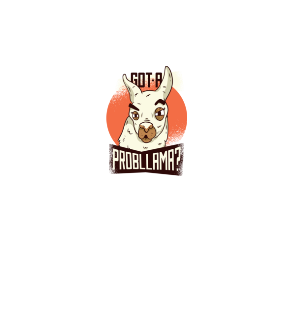 Got a Probllama? Lama model turcoaz pe tricou