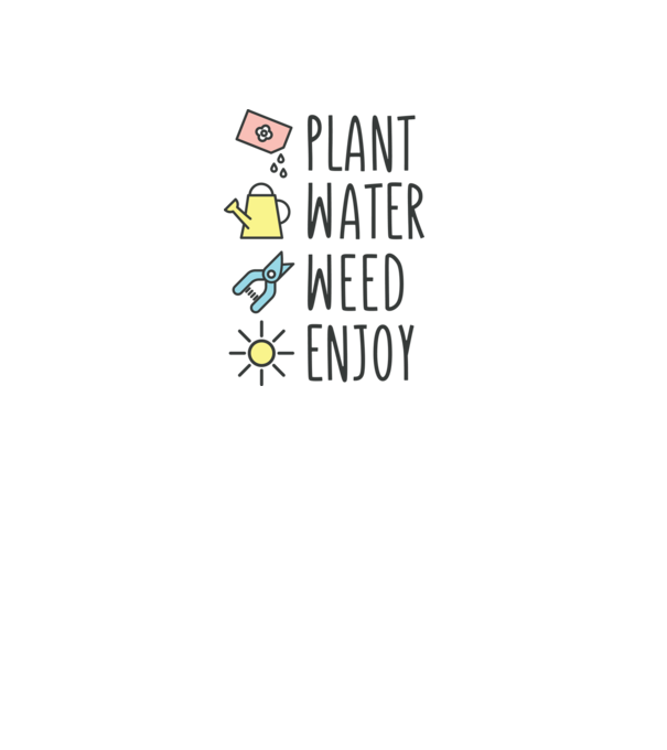Plant Water Weed Enjoy model gri pe tricou