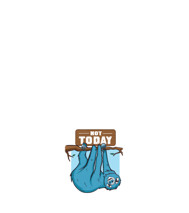 Not today Leneș model negru pe tricou