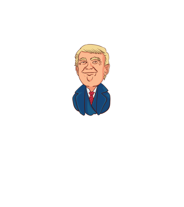 Donald Trump model negru pe tricou
