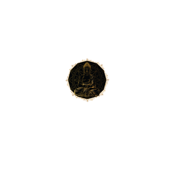 Buddha Mandala model negru pe tricou