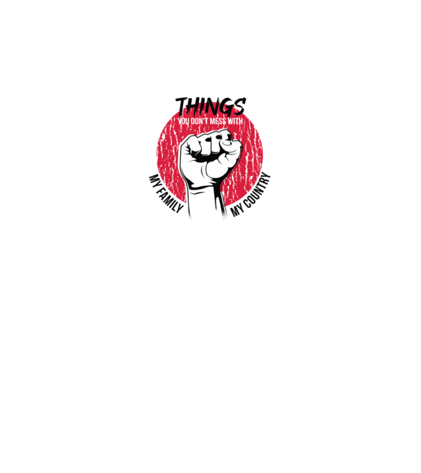 3 lucruri de care să nu te legi: Familia mea, țara mea și libertatea mea model gri pe tricou