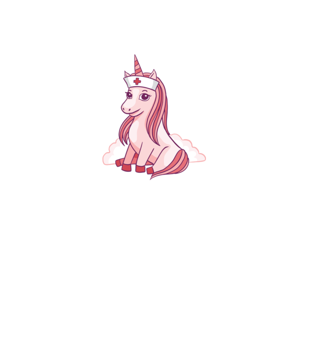 Îngrijitor unicorn model alb pe tricou