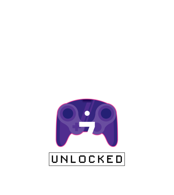 Level 7 Unlocked Gamer Birthday model negru pe tricou