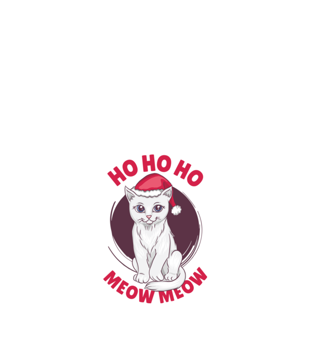 Ho Ho Ho Ho Ho Ho Ho Meow Meow Crăciun cu pisică model nisipiu pe tricou