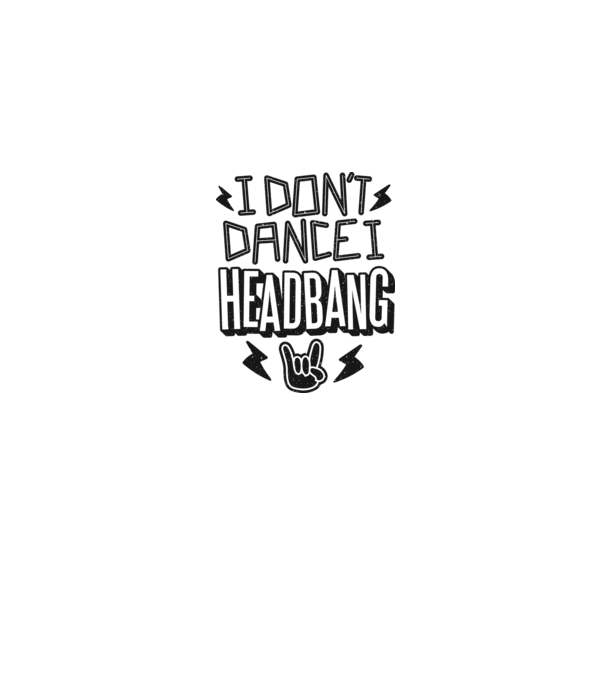 Nu dansez, fac Headbang model gri pe tricou