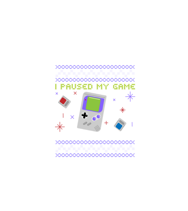 I paused my game to be here - Gamer pulovăr urât model negru pe tricou