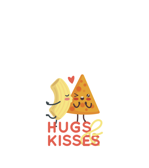 'Hawaii pizza dragoste tricou drăguț Valentine''s Day' model albastru închis pe tricou