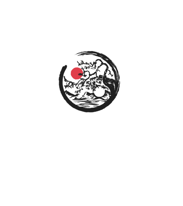 Yin-Yang Bonsai model alb pe tricou