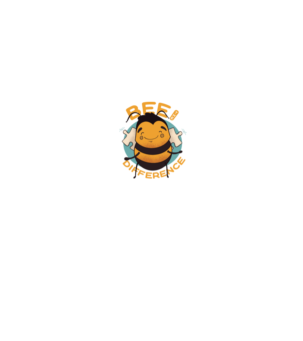 Bee the Difference - Fii tu însuți diferența model negru pe tricou