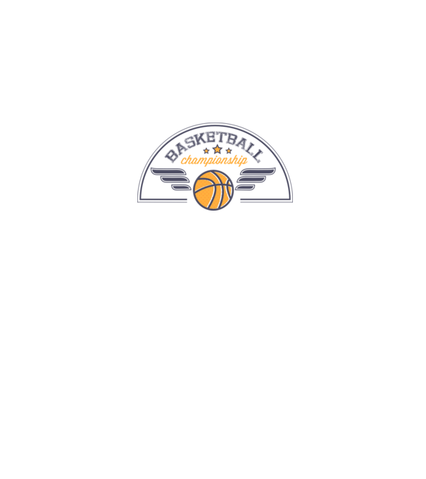 Basketball Championship model alb pe tricou