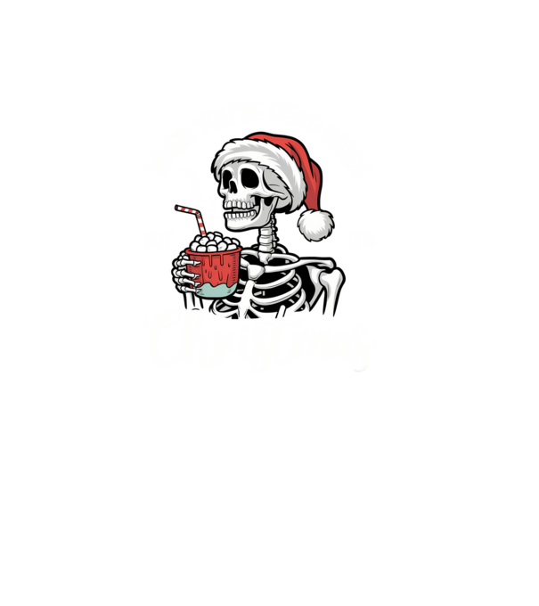 Dead inside, but it's christmas Negru model negru pe tricou