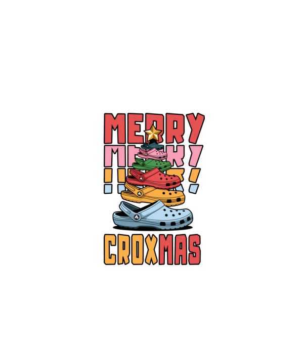 Merry Croxmas  model negru pe tricou