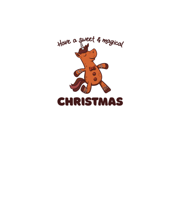 Have a sweet and magical Christmas model alb pe tricou