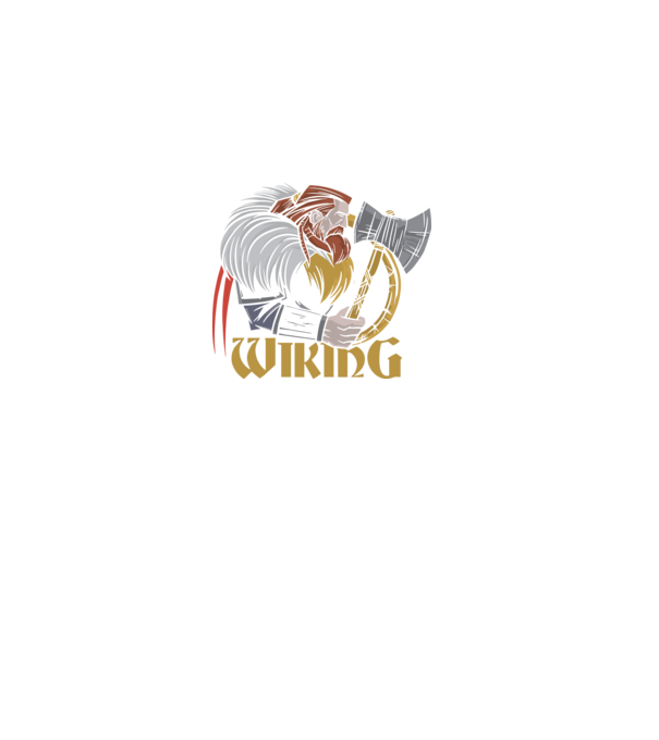 Viking model negru pe tricou