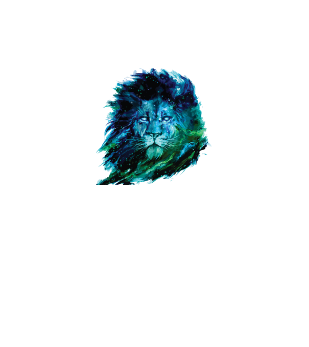 lion color splash model gri pe tricou