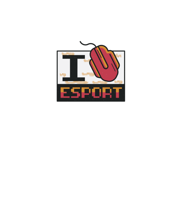 I love Esport model gri pe tricou