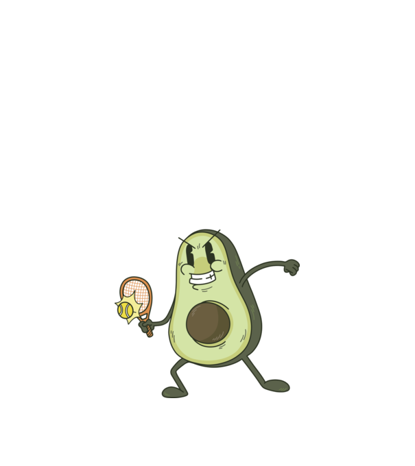 Tenis Avocado model albastru închis pe tricou