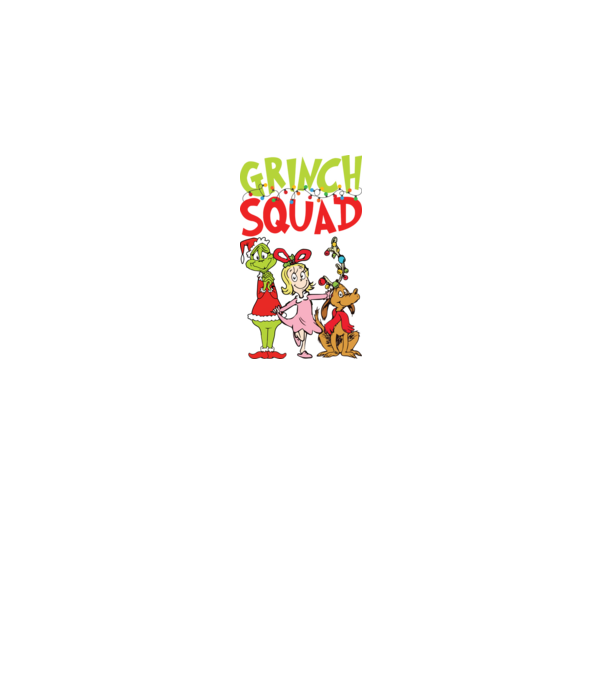 Grinch Squad model negru pe tricou