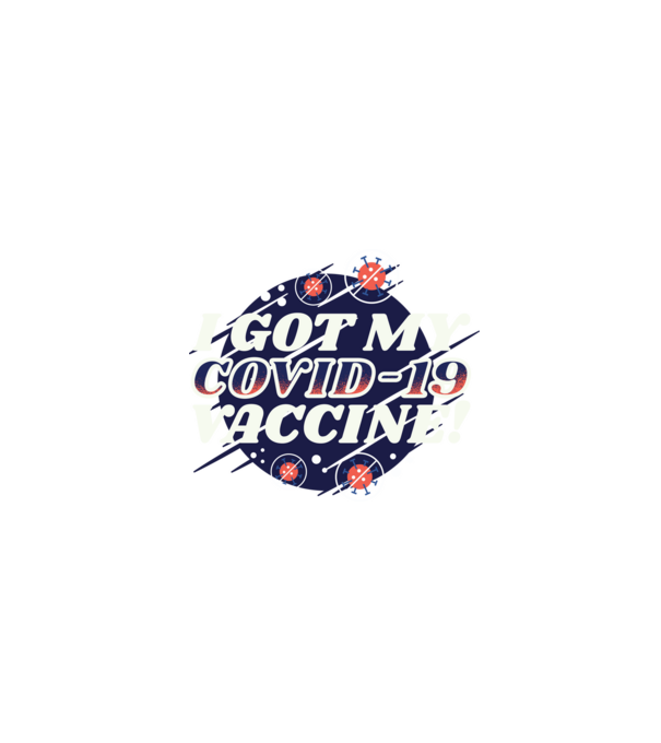 I got my Vaccine model turcoaz pe tricou