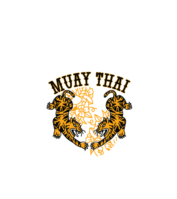 Tigri Muay Thai model verde de măr pe tricou