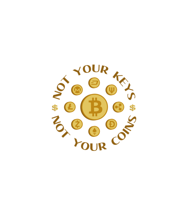Criptomonede model alb pe tricou