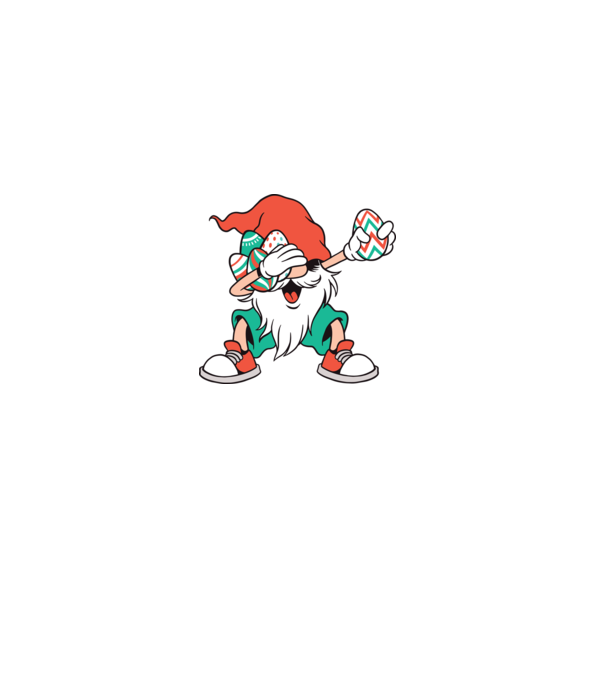 Elf de Paște DAB model alb pe tricou